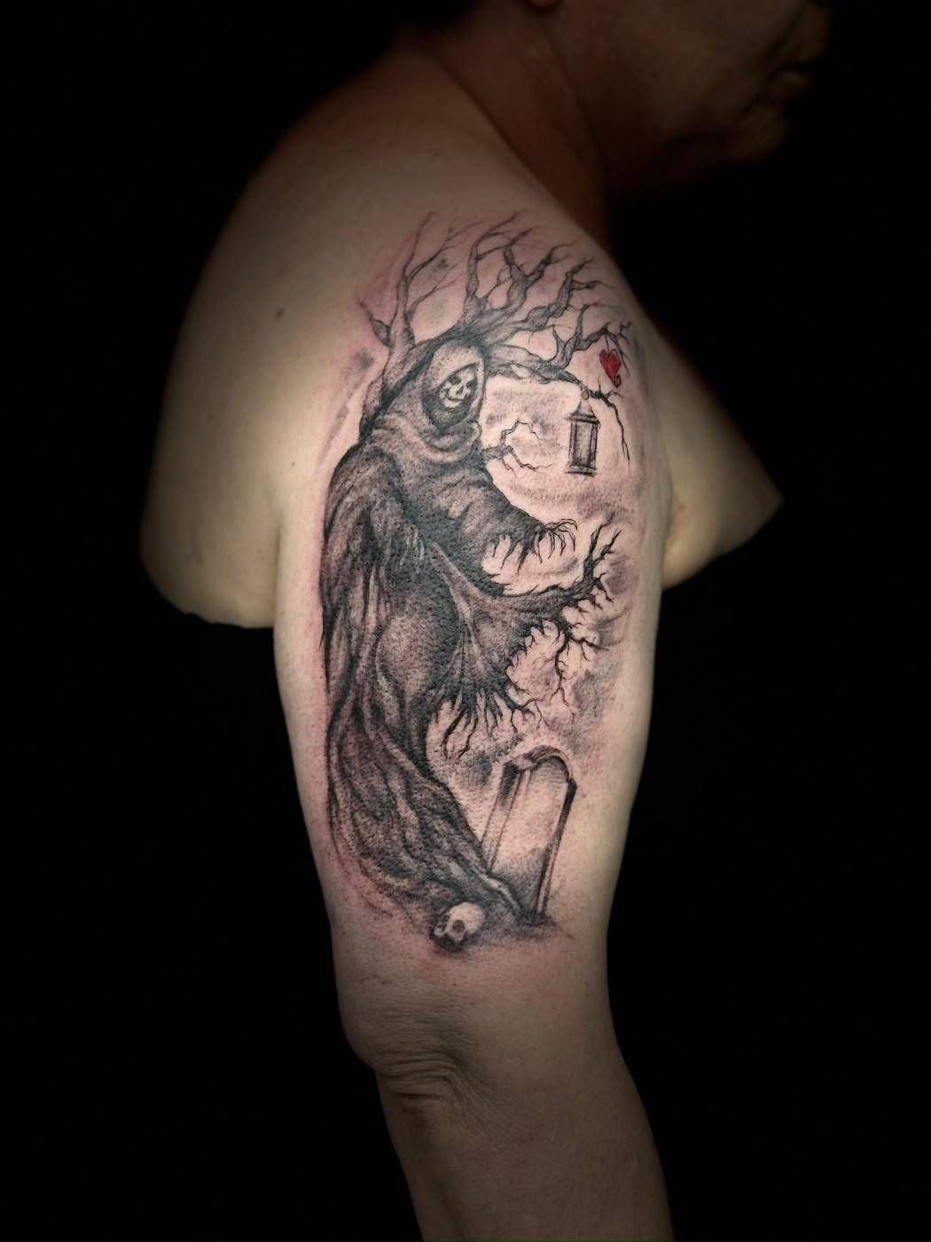 Sensenmann mit Baum und Laterne – Lion Ink 37, Einbeck